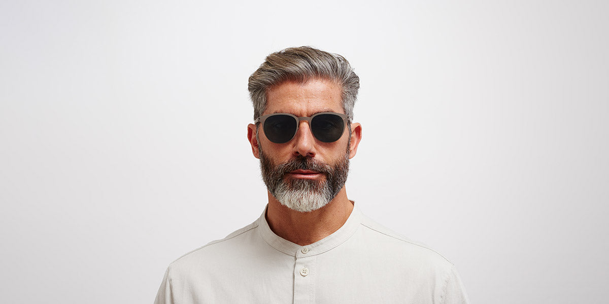 Mykita® TRUMAN MYK TRUMAN Mole Grey / Polarized Pro Ocean Blue 51 - Mole Grey / Polarized Pro Ocean Blue Sunglasses