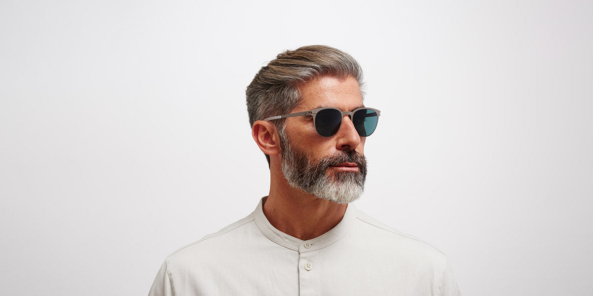 Mykita® TRUMAN MYK TRUMAN Mole Grey / Polarized Pro Ocean Blue 51 - Mole Grey / Polarized Pro Ocean Blue Sunglasses