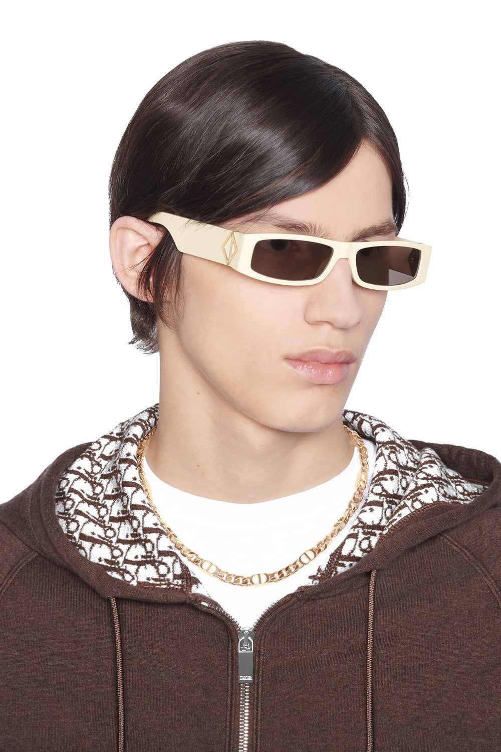 Dior® CD Diamond S1I D TRVSS1IXR 50F0 56 - Ivory Sunglasses