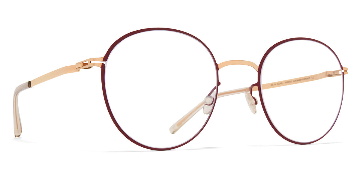 Mykita® VABO MYK VABO Champagne Gold/Cranberry 50 - Champagne Gold/Cranberry Eyeglasses