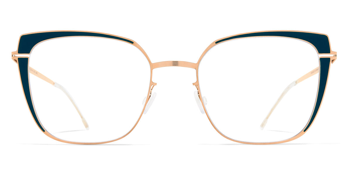 Mykita® VIOLA MYK VIOLA Champagnegold/Lagoon Green 51 - Champagnegold/Lagoon Green Eyeglasses