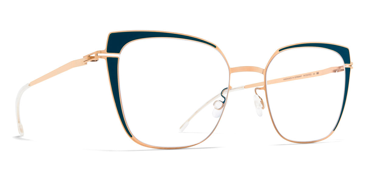 Mykita® VIOLA MYK VIOLA Champagnegold/Lagoon Green 51 - Champagnegold/Lagoon Green Eyeglasses