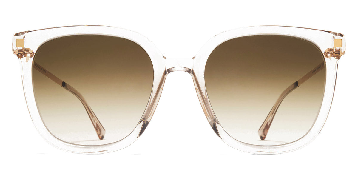 Mykita® VISKA MYK VISKA C1 Champagne/Glossy Gold / Raw Brown Gradient 53 - C1 Champagne/Glossy Gold / Raw Brown Gradient Sunglasses
