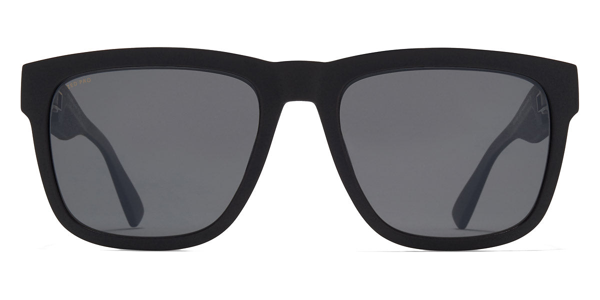 Mykita® WAVE MYK WAVE MD1 Pitch Black / Polarized Pro Hi-Con Grey 56 - MD1 Pitch Black / Polarized Pro Hi-Con Grey Sunglasses