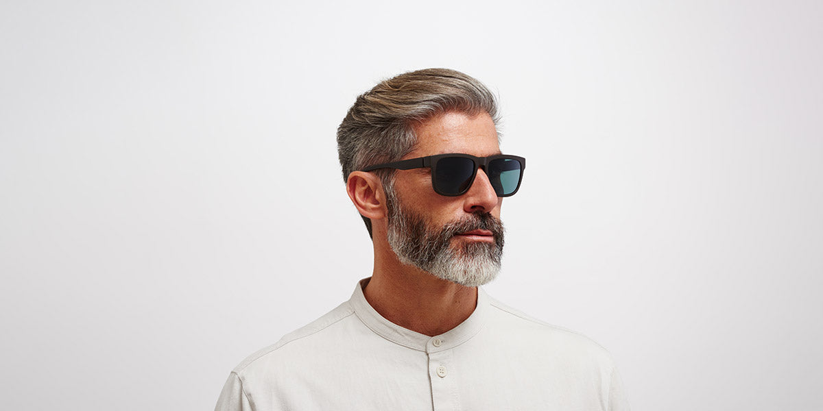 Mykita® WAVE MYK WAVE MD22 Ebony Brown / Polarized Pro Ocean Blue 56 - MD22 Ebony Brown / Polarized Pro Ocean Blue Sunglasses
