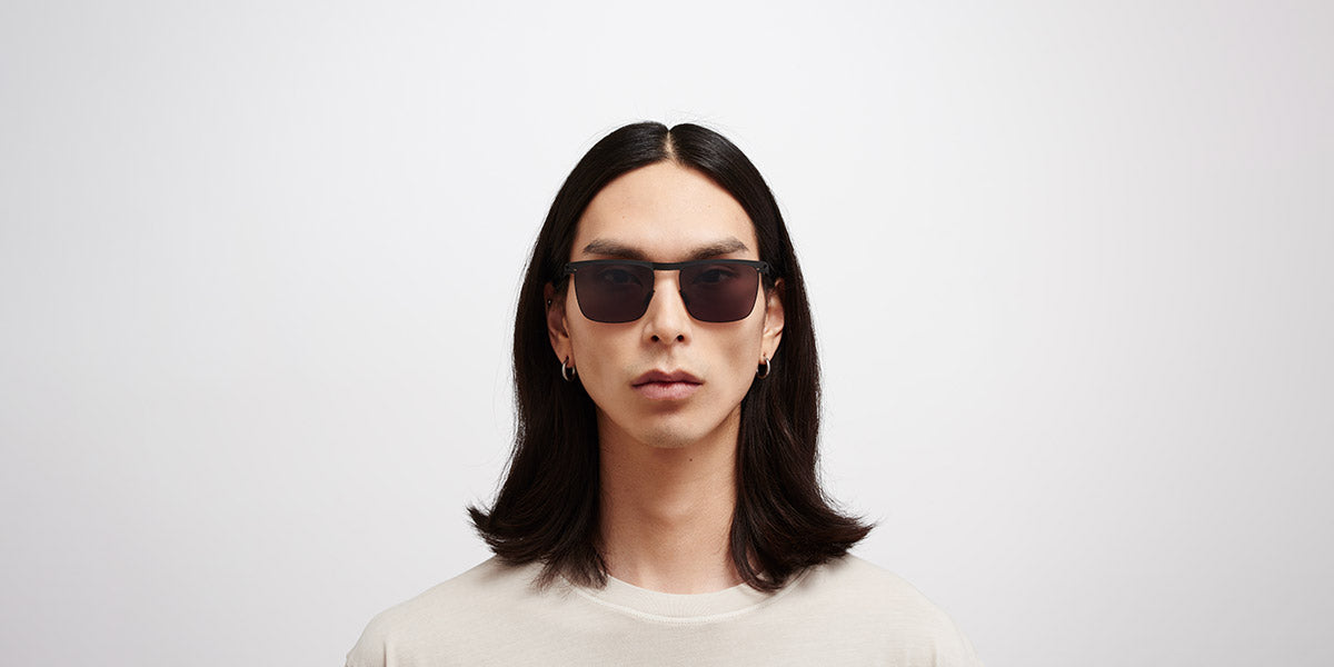 Mykita® WILL MYK WILL Black / Polarized Pro Hi-Con Grey 57 - Black / Polarized Pro Hi-Con Grey Sunglasses