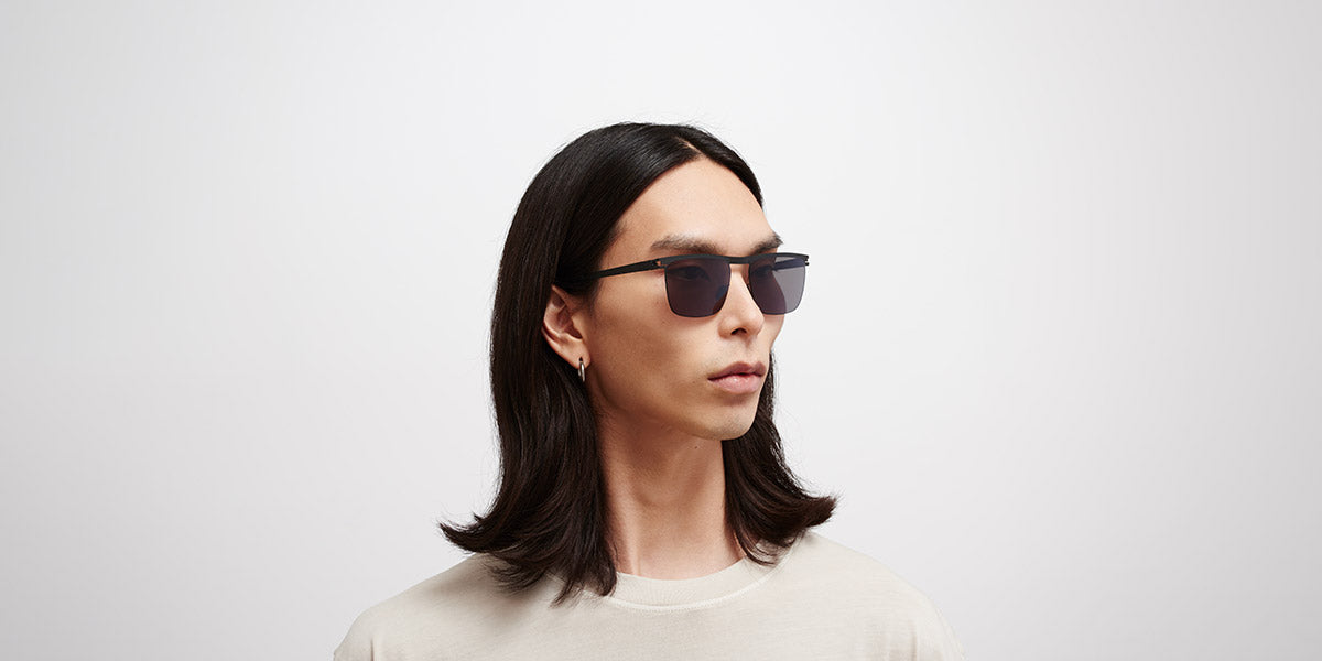 Mykita® WILL MYK WILL Black / Polarized Pro Hi-Con Grey 57 - Black / Polarized Pro Hi-Con Grey Sunglasses