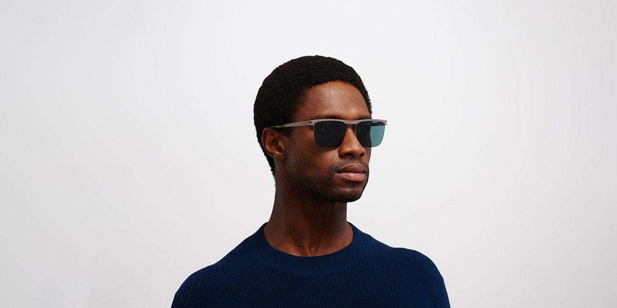 Mykita® WILL MYK WILL Mole Grey / Polarized Pro Ocean Blue 57 - Mole Grey / Polarized Pro Ocean Blue Sunglasses