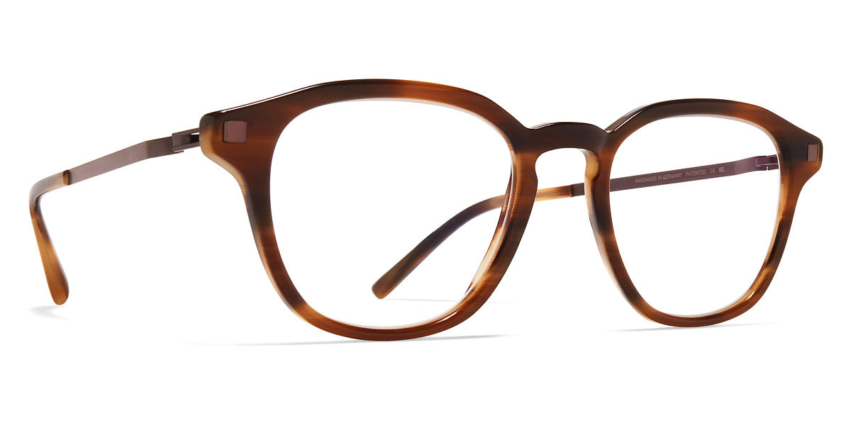 Mykita® YURA MYK YURA C175 Striped Brown/Mocca 45 - C175 Striped Brown/Mocca Eyeglasses